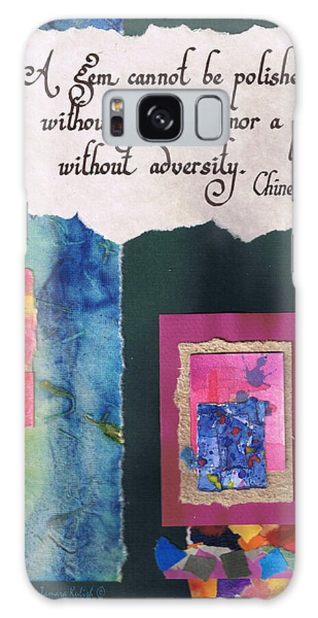 Abstract Galaxy Case featuring the painting A gem cannot be polished without friction by Tamara Kulish