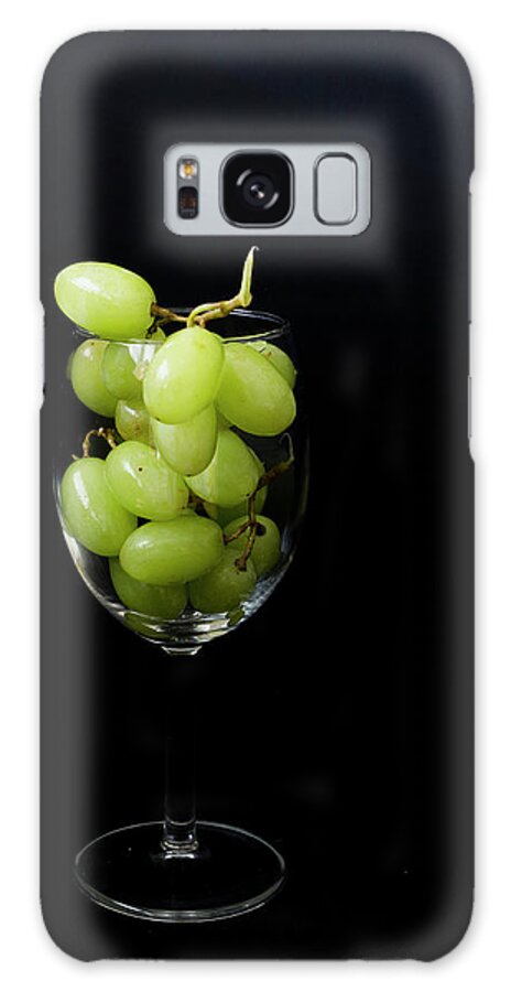 Glass Galaxy S8 Case featuring the photograph A glass of white wine by Agnes Caruso