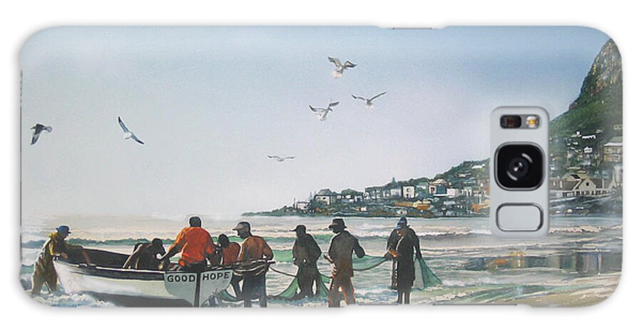 Fish Hoek Galaxy Case featuring the painting A Light Breakfast by Tim Johnson