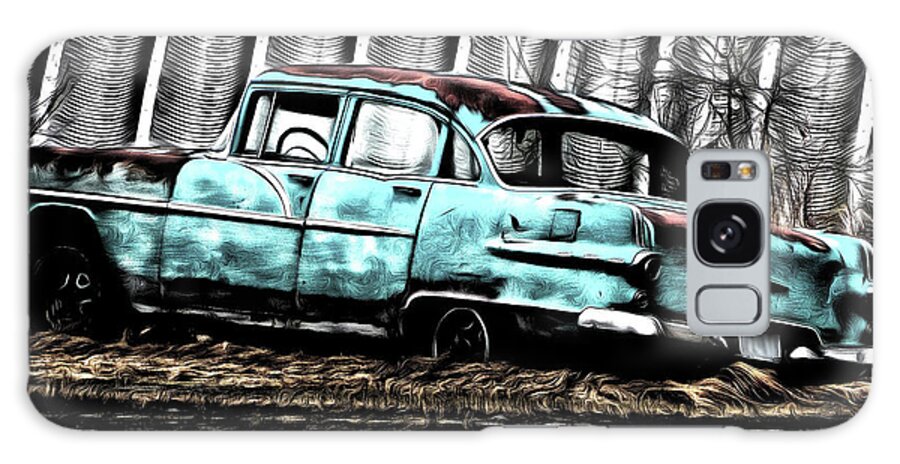 Car Galaxy Case featuring the digital art A Little Bit Rusty by Leslie Montgomery