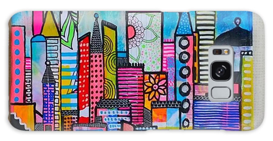 Shine Galaxy S8 Case featuring the photograph A New 12 X12 #cityscape #collage by Robin Mead