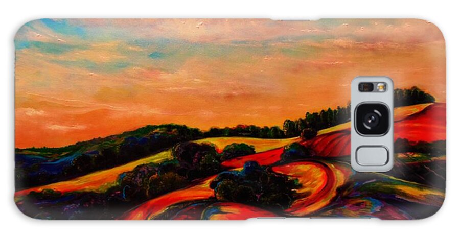 Emery Franklin Landscape Galaxy Case featuring the painting A New Day Dawning by Emery Franklin