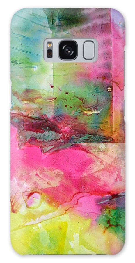 World Galaxy Case featuring the painting A New World Dawning by Janice Nabors Raiteri