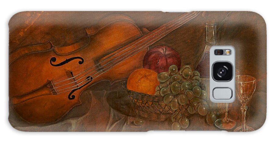 Violin Galaxy Case featuring the painting A Night of Love by Giorgio Tuscani