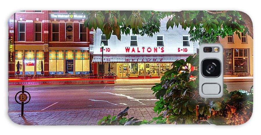 America Galaxy Case featuring the photograph A Night On The Bentonville Arkansas Square by Gregory Ballos