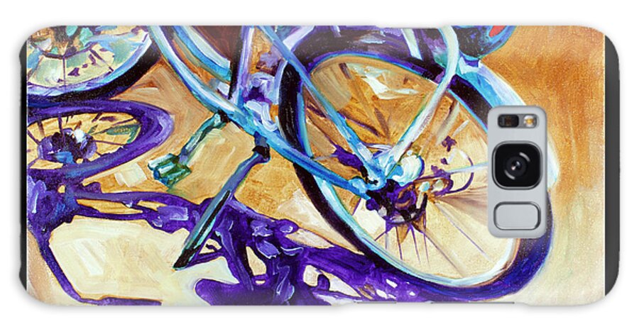 Bike Galaxy S8 Case featuring the painting A Pedego Cruiser Bike by Marcia Baldwin