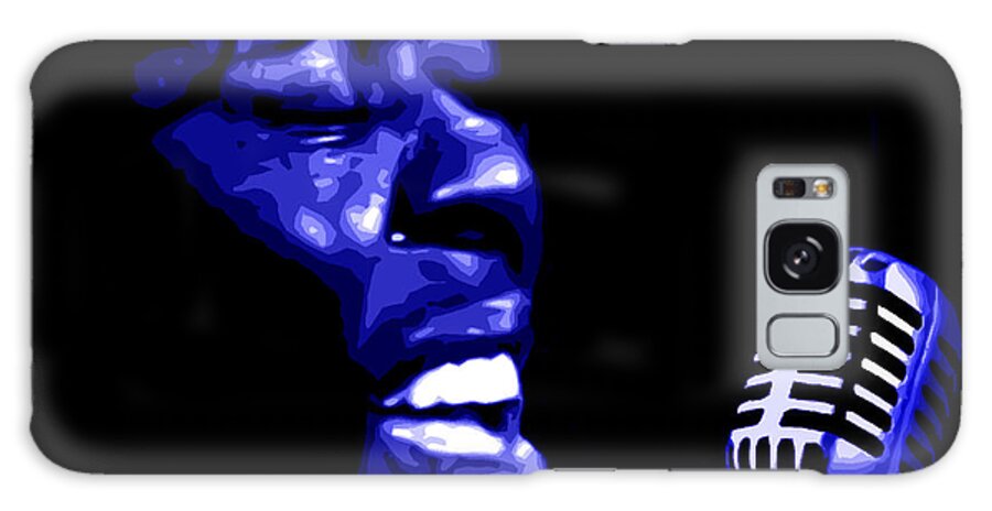 Faces Galaxy Case featuring the digital art A Portrait of Sarah Vaughan 1 by Walter Neal