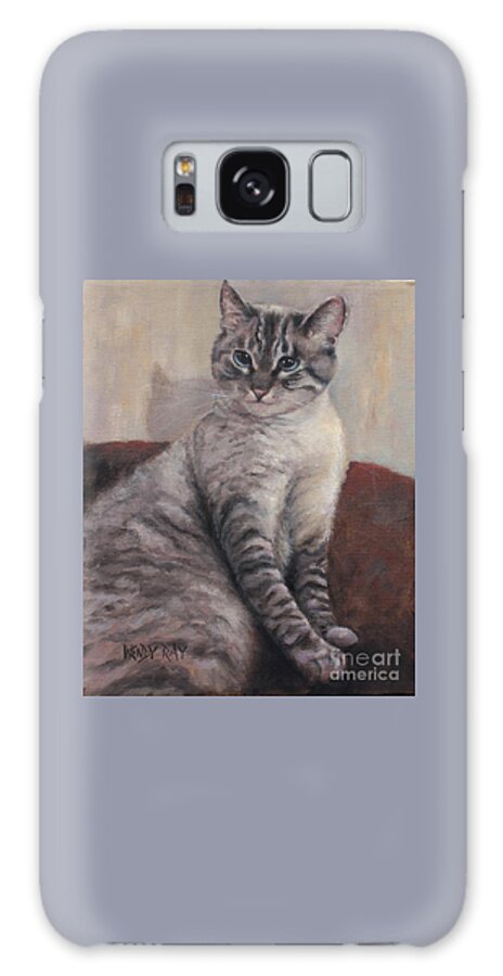 Cat Galaxy Case featuring the painting A Regal Pose by Wendy Ray