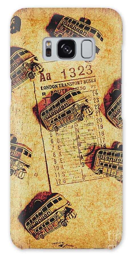 Bus Galaxy Case featuring the photograph A return to old London by Jorgo Photography