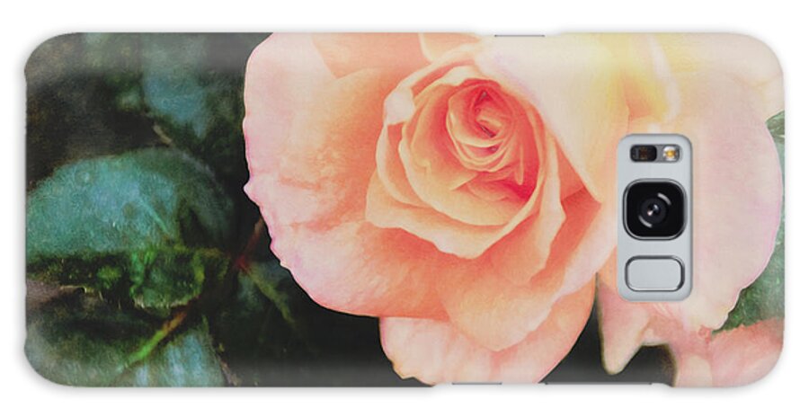 Nature Galaxy Case featuring the painting A Rose For Kathleen by Janice Pariza