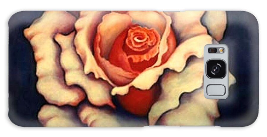 Flower Galaxy Case featuring the painting A Rose by Jordana Sands