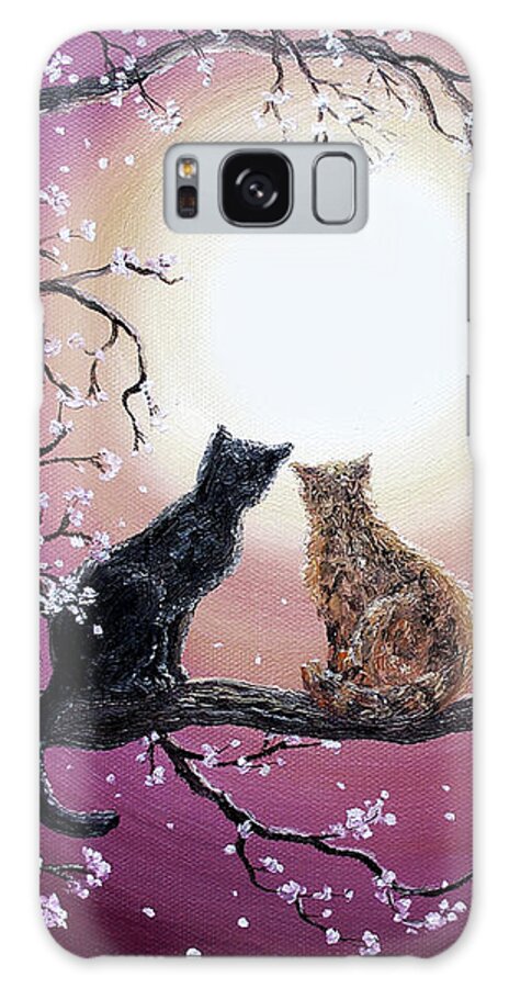 Zen Galaxy Case featuring the painting A Shared Moment by Laura Iverson