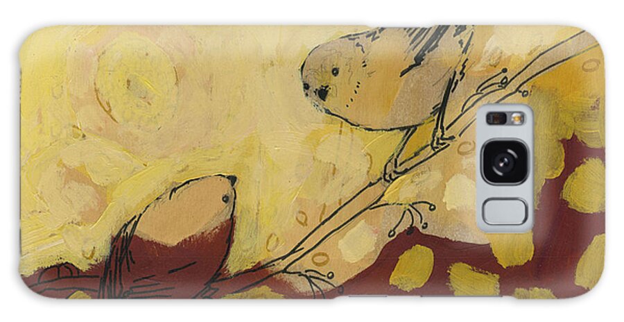 Bird Galaxy Case featuring the painting A Short Pause by Jennifer Lommers