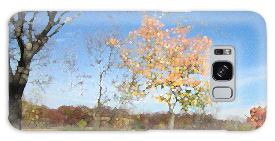 Photographic Art Galaxy Case featuring the photograph A Sparkly Fall Day by Kathie Chicoine
