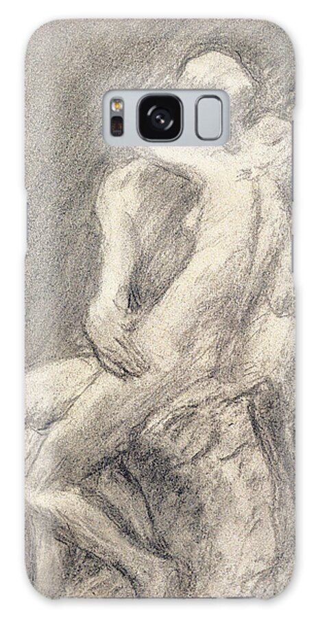 Rodin Galaxy Case featuring the drawing A Study of Rodin's Kiss in his Studio by Gwen John