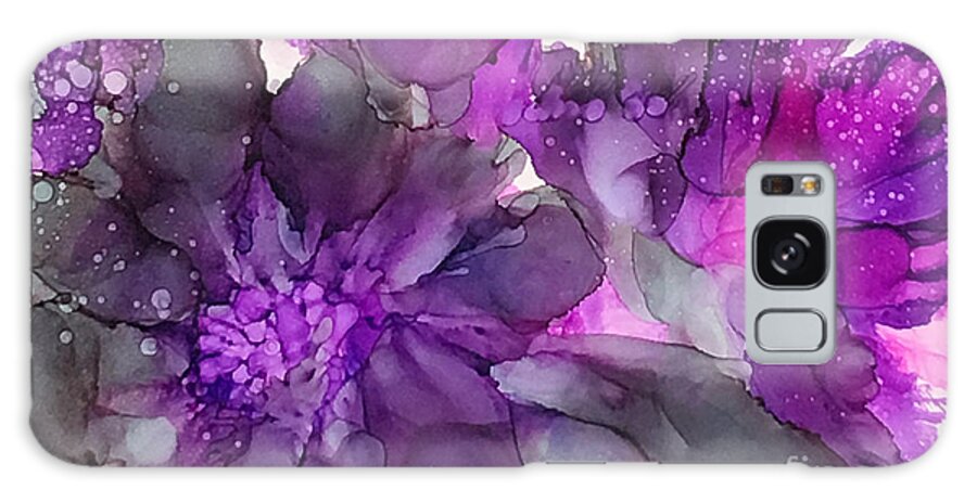 Flowers Galaxy Case featuring the painting A Touch of Pink Floral by Karen Ann