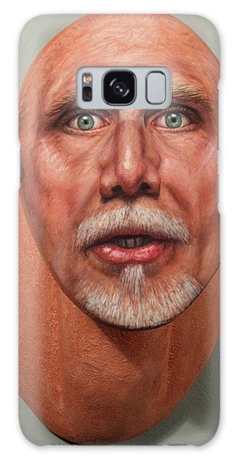 Self-portrait Galaxy Case featuring the painting A Trophied Artist by James W Johnson