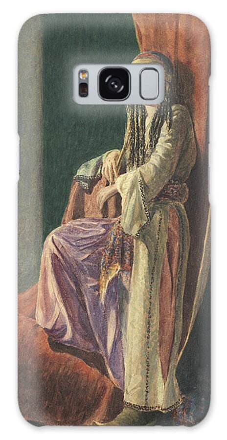 Turkish Galaxy Case featuring the painting A Turkish Girl by George Price Boyce