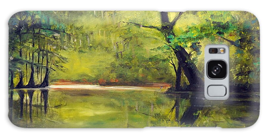 A Waccamaw Evening Galaxy Case featuring the painting A Waccamaw Evening by Phil Burton