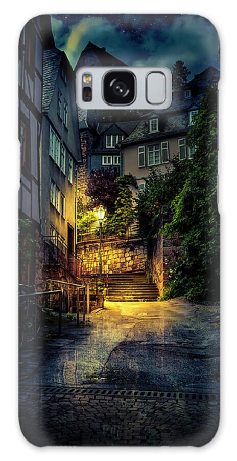 Marburg Galaxy Case featuring the photograph A Wet Evening in Marburg by David Morefield