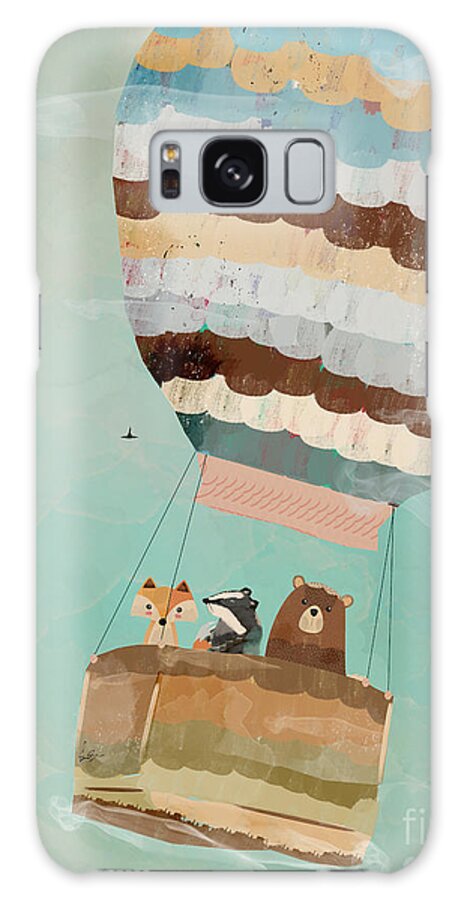 Animals Galaxy Case featuring the painting A Wondrous Little Adventure by Bri Buckley