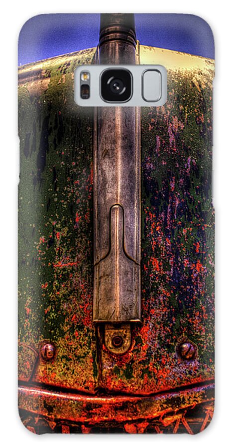 California Galaxy Case featuring the photograph Abandoned 1937 Chevrolet Coupe Hood Detail by Roger Passman