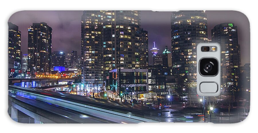 Vancouver Galaxy Case featuring the photograph Above the Skytrain by Jay Smith