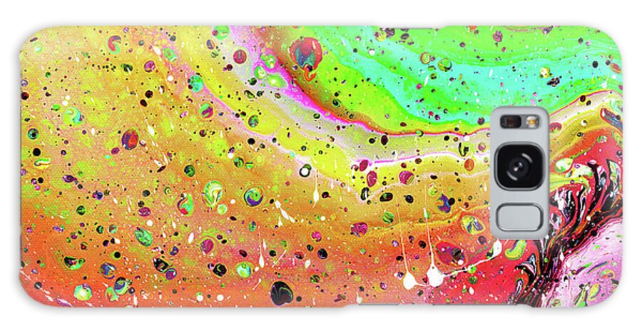 Abstract Galaxy Case featuring the mixed media Abrosia by Meghan Elizabeth