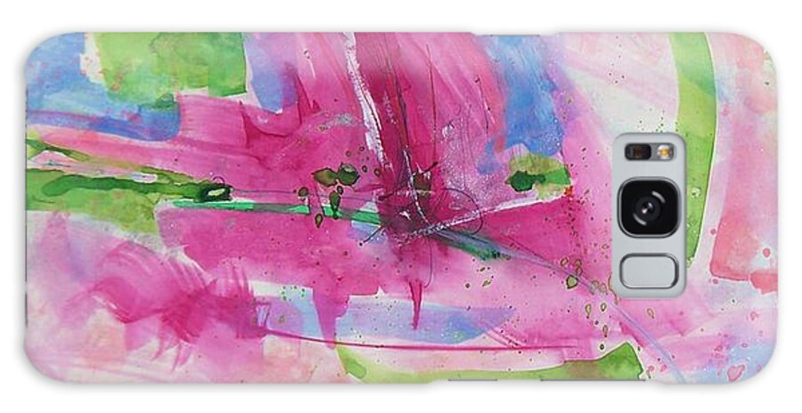 Watercolor Abstract Galaxy Case featuring the painting Abstract #219 by Robert Anderson