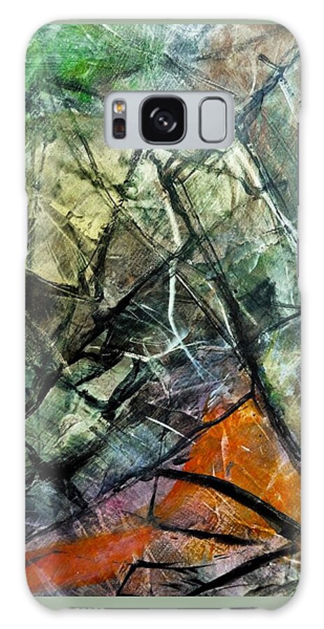 Abstract Galaxy Case featuring the painting Abstract #323 by Jim Whalen