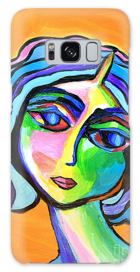 Abstract Galaxy Case featuring the painting Abstract B32916 by Mas Art Studio