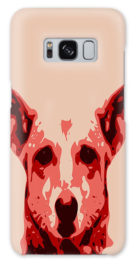 Dog Galaxy S8 Case featuring the digital art Abstract Dog Contours by Keshava Shukla