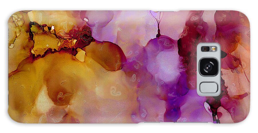 Floral Galaxy Case featuring the painting Abstract Floral #22 by Laurie Williams