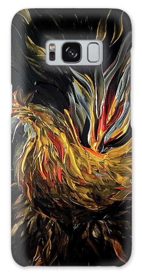 Abstract Galaxy Case featuring the painting Abstract Gayu by Michelle Pier