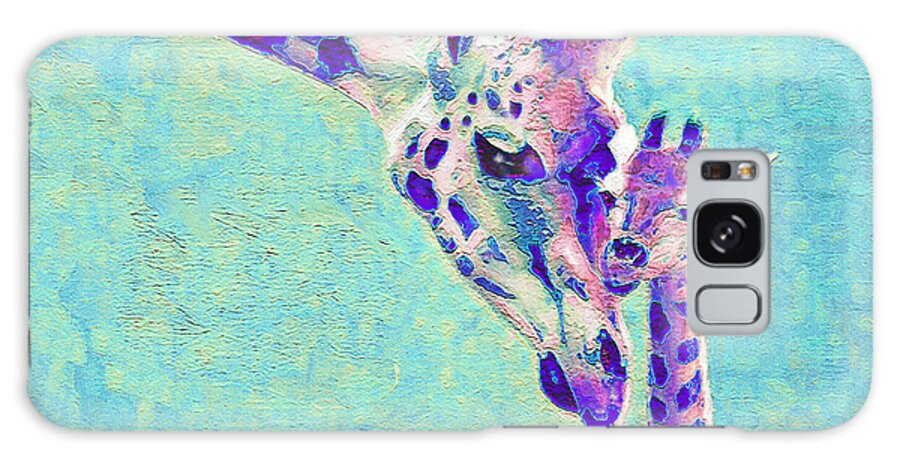 Giraffe Galaxy S8 Case featuring the digital art Abstract Giraffes by Jane Schnetlage