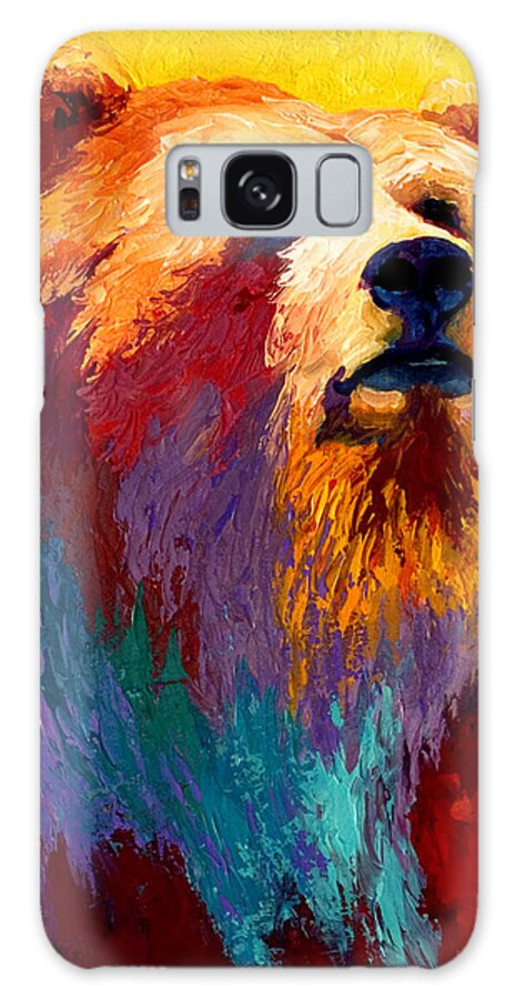 Western Galaxy Case featuring the painting Abstract Grizz by Marion Rose