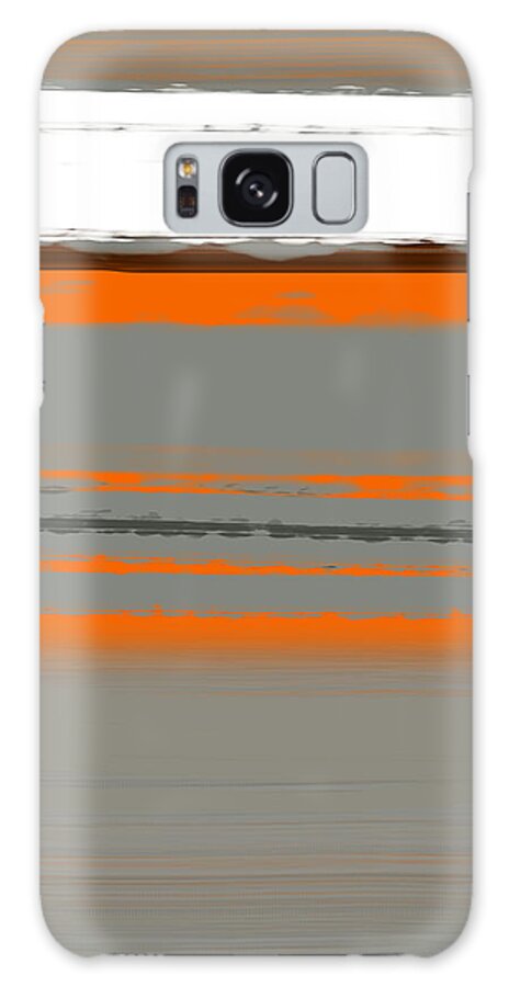 Abstract Galaxy Case featuring the painting Abstract Orange 2 by Naxart Studio