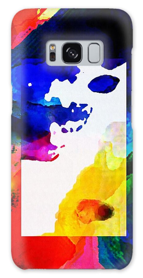 Paintings Galaxy Case featuring the painting Rectangle Merge Abstract by Delynn  by Delynn Addams