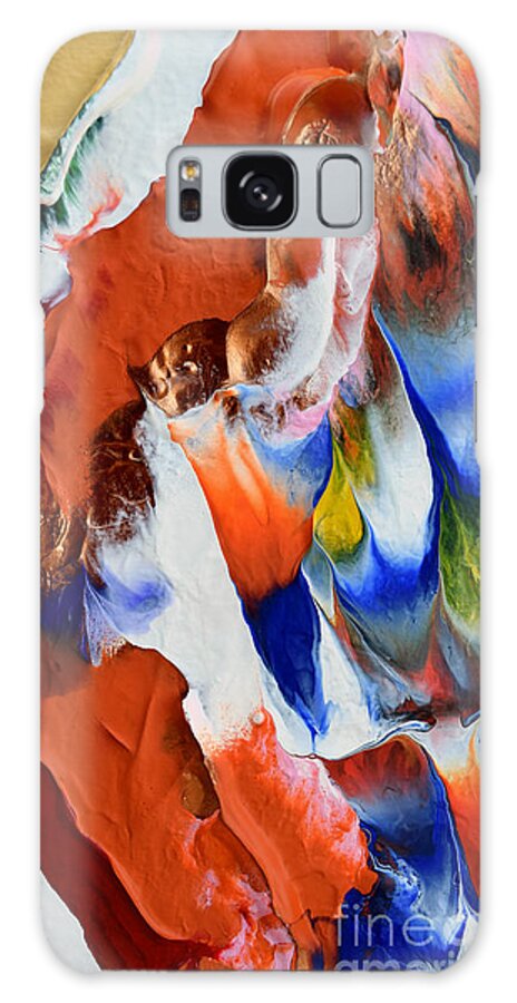 Martha Galaxy S8 Case featuring the painting Abstract Series N1015BP copy by Mas Art Studio