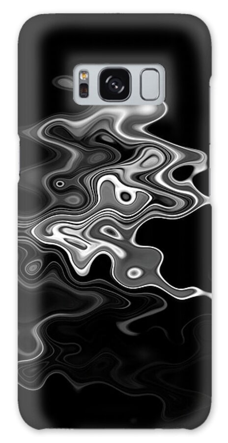 Abstract Galaxy Case featuring the photograph Abstract Swirl Monochrome by David Gordon