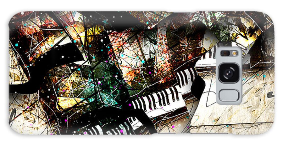 Piano Galaxy Case featuring the digital art Abstracta_22 Concerto 3 by Gary Bodnar