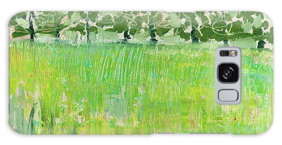Meadow Galaxy Case featuring the painting Across the Meadow by Jennifer Lommers