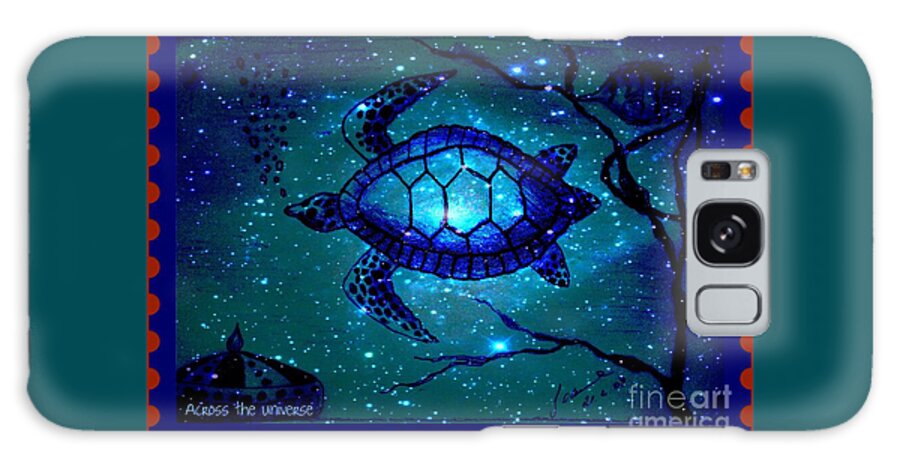 Turtle Galaxy Case featuring the mixed media Across The Universe by Leanne Seymour