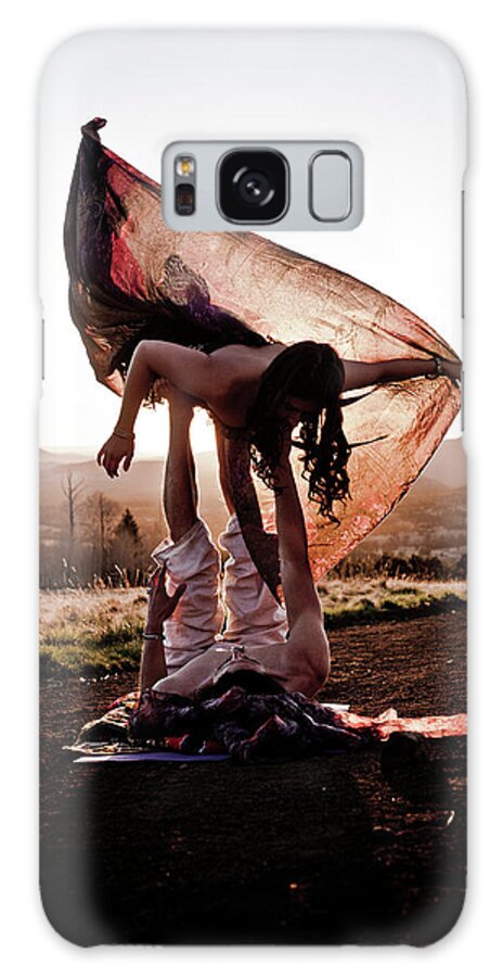 Acroyoga Galaxy Case featuring the photograph Acroyoga Curves by Scott Sawyer