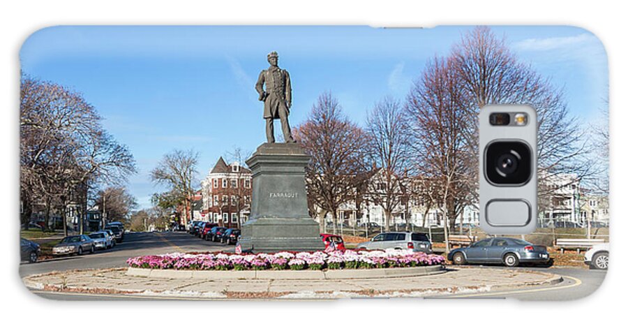Admiral Farragut Statue Galaxy Case featuring the photograph Admiral Farragut Statue by Brian MacLean