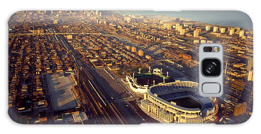 Photography Galaxy Case featuring the photograph Aerial View Of A City, Old Comiskey by Panoramic Images