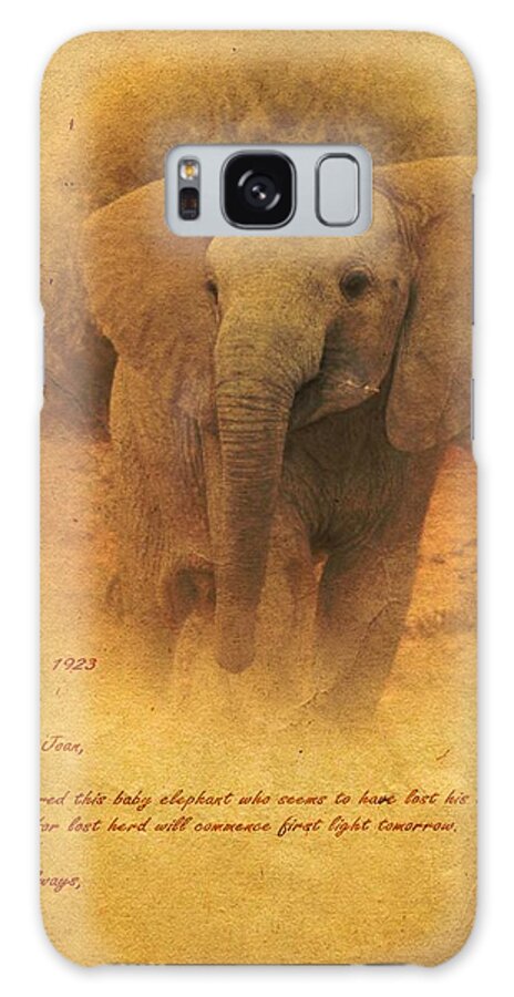 Elephant Galaxy Case featuring the mixed media African Elephant by John Wills