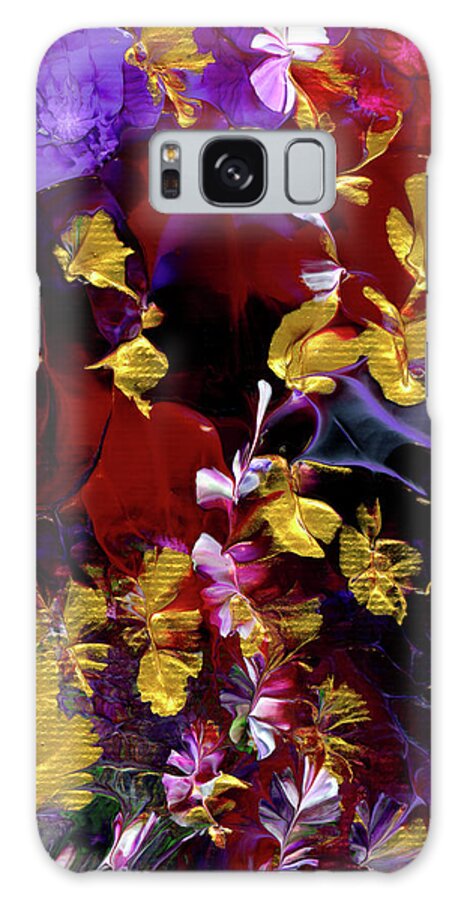 African Galaxy S8 Case featuring the painting African Violet Awake #3 by Nan Bilden
