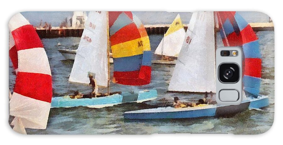 Sail Galaxy Case featuring the photograph After the Regatta by Michelle Calkins