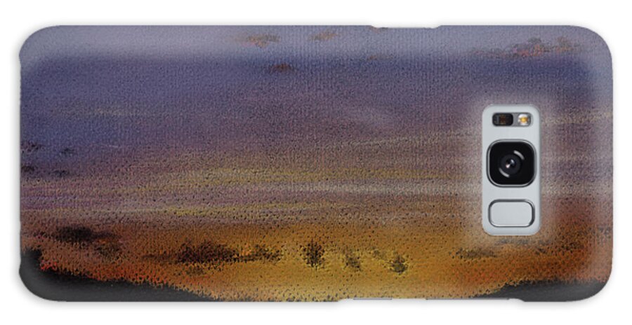 Roshanne Galaxy Case featuring the painting Afterglow by Roshanne Minnis-Eyma